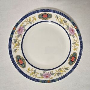 Tabletops Gallery Canton Floral Motif Super Fine Porcelain Dinner Plate 10.5”